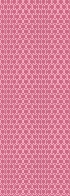 Pink geometric hexagon pattern texture vinyl carpet - TenStickers