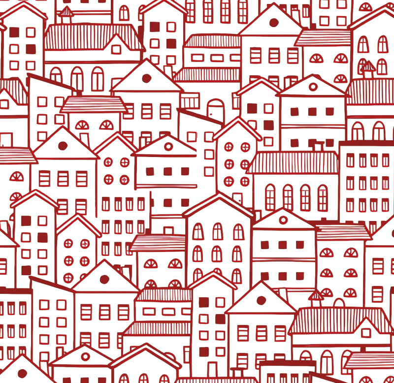 Texture vinyl carpet modern urban comic style - TenStickers