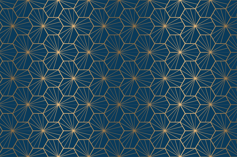 Geometric vinyl carpet with elegant geometric design - TenStickers