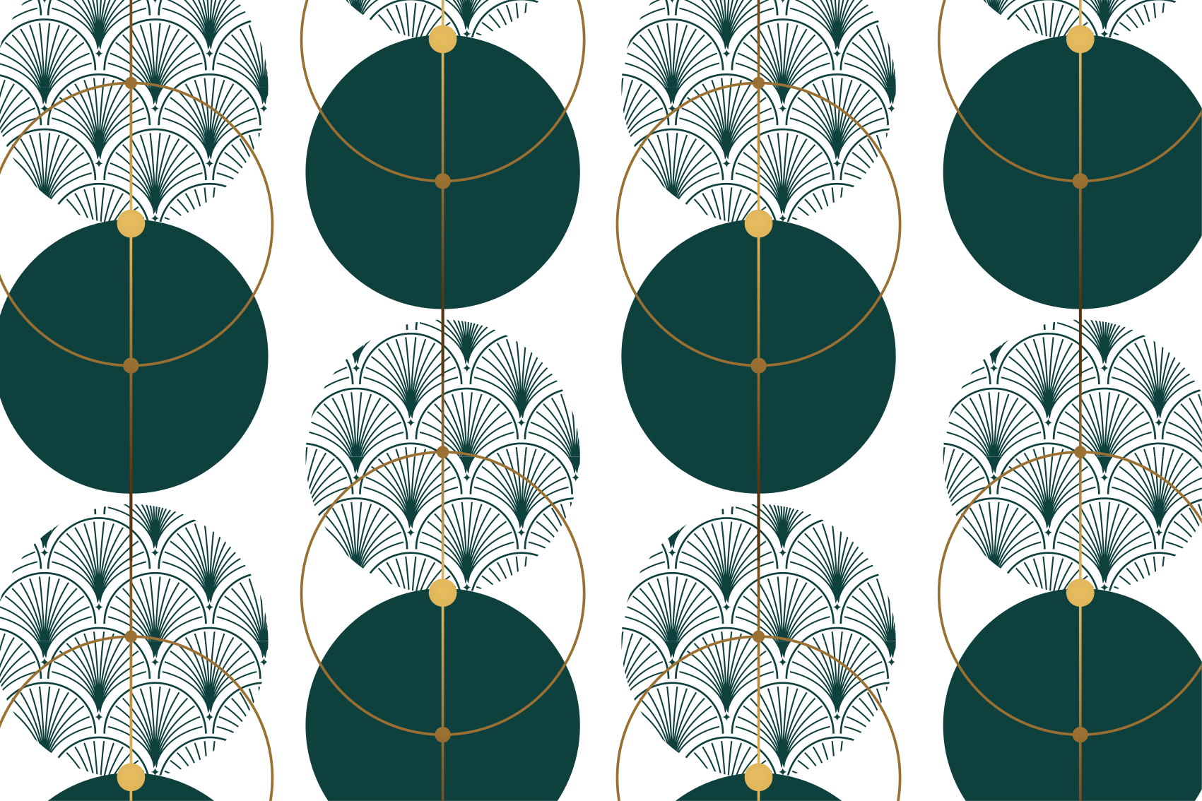 Geometric vinyl carpet glamour style geo art - TenStickers