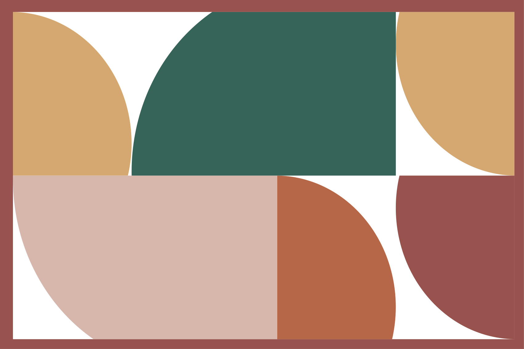 Geometric vinyl carpet with abstract art pattern - TenStickers