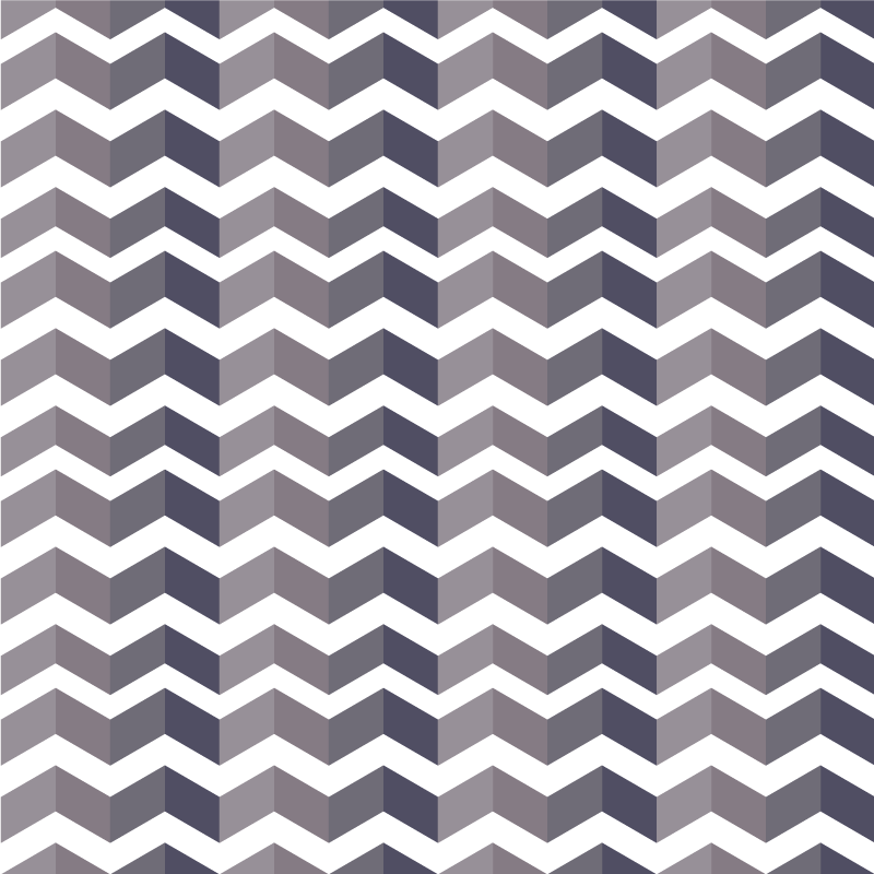 Geometric vinyl carpet black and white zigzag pattern - TenStickers