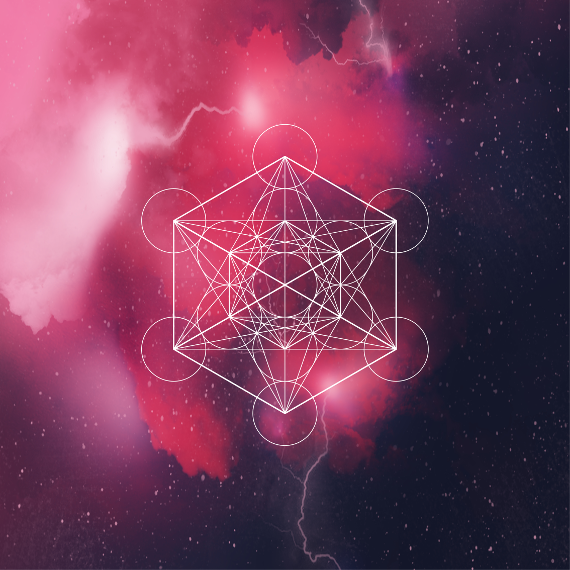 Geometric vinyl carpet metatron symbol - TenStickers