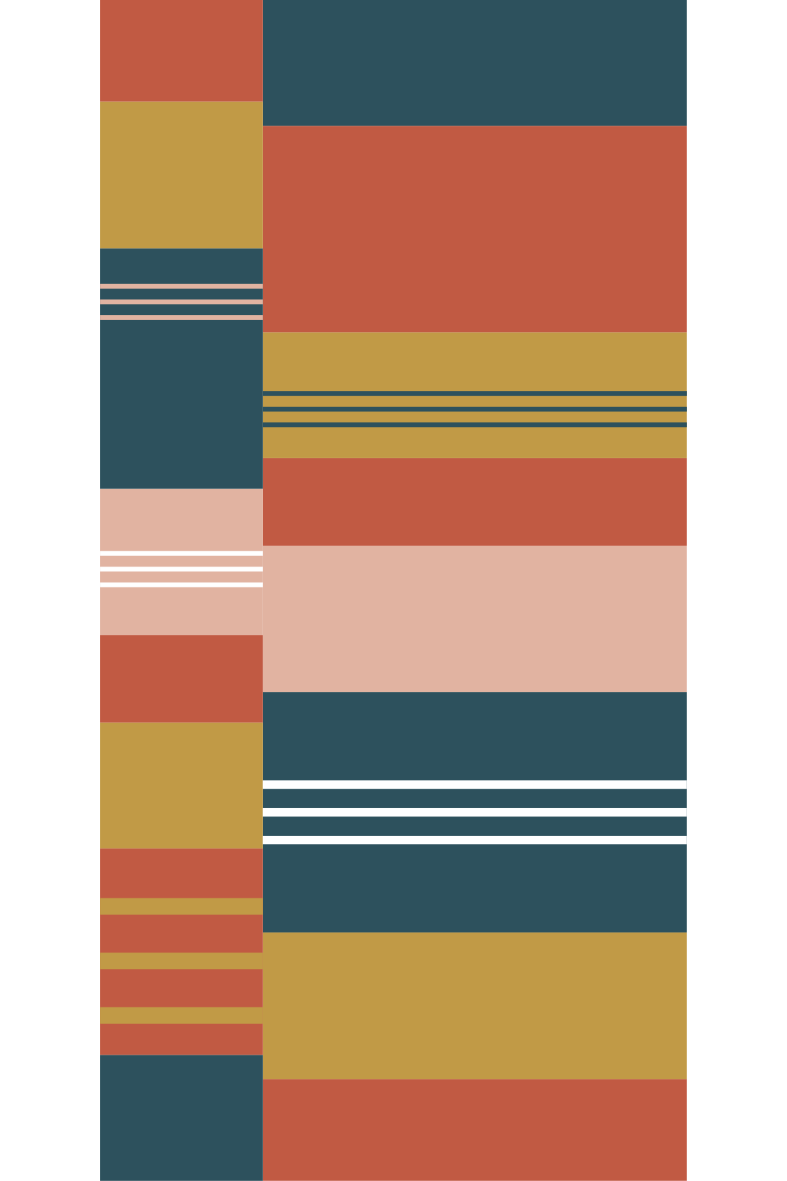 Geometric vinyl carpet abstract block lines - TenStickers