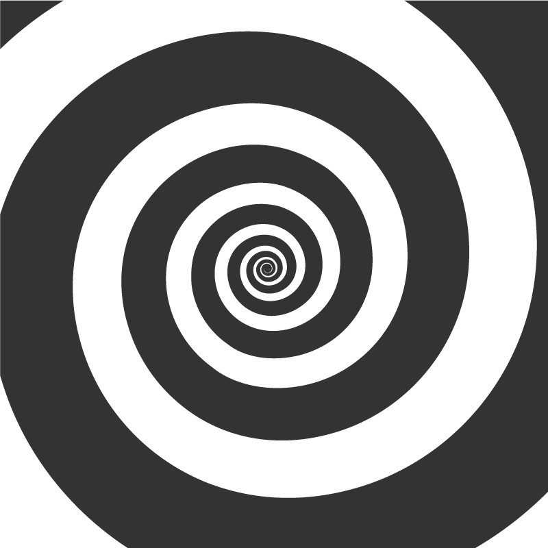 Geometric vinyl carpet in spiral motion - TenStickers