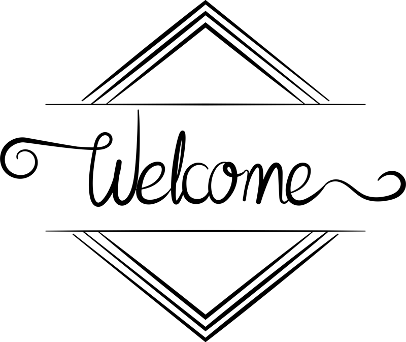 Entrance hall vinyl carpet minimalist welcome - TenStickers