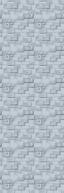 Grey vinyl carpet with realistic stone and brick - TenStickers
