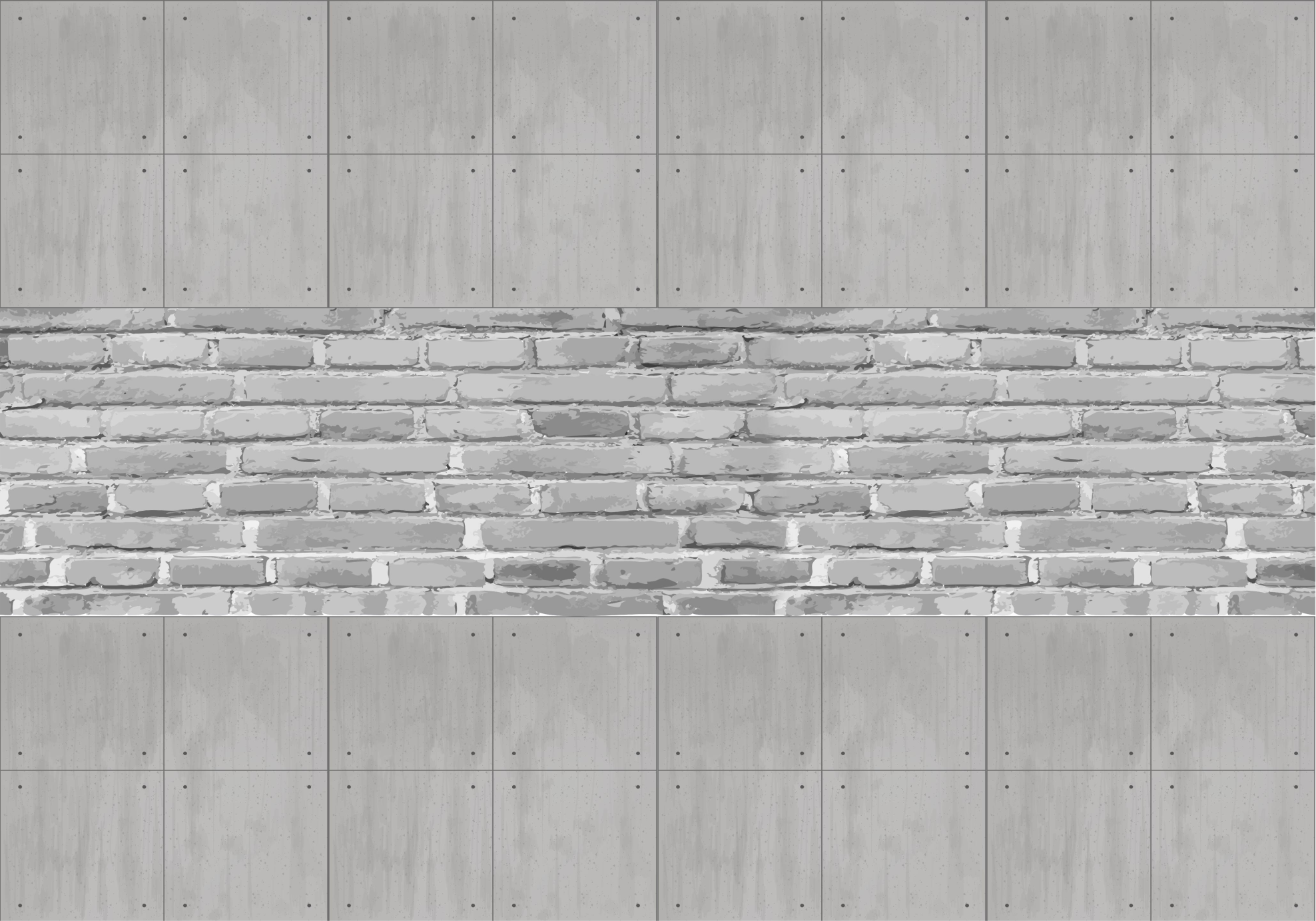Grey vinyl carpet concrete tiles - TenStickers
