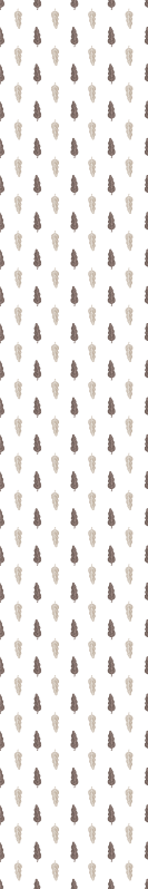 Hallway vinyl carpet in brown and white pattern - TenStickers