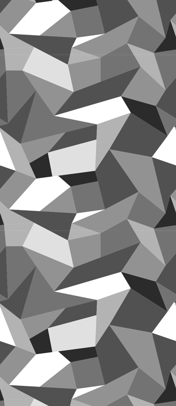 Hallway vinyl carpet black and white triangles - TenStickers