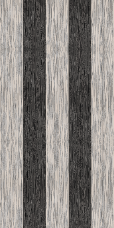 Hallway vinyl carpet in black and white wood effect - TenStickers