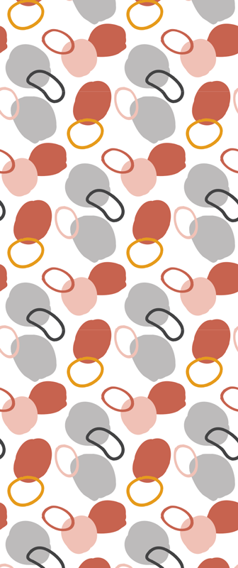 Hallway vinyl carpet abstract colorful geometric dots - TenStickers