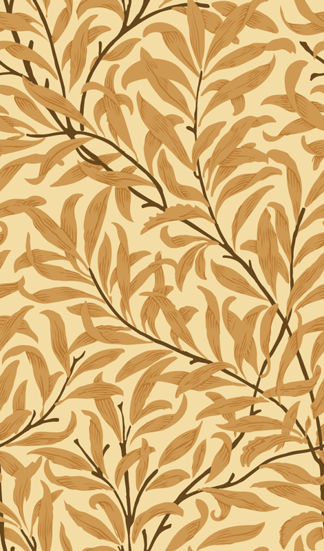 Beige vinyl carpet with botanical leaf design - TenStickers