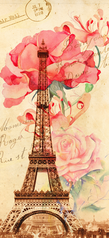 Beige vinyl carpet retro paris style vinyls - TenStickers