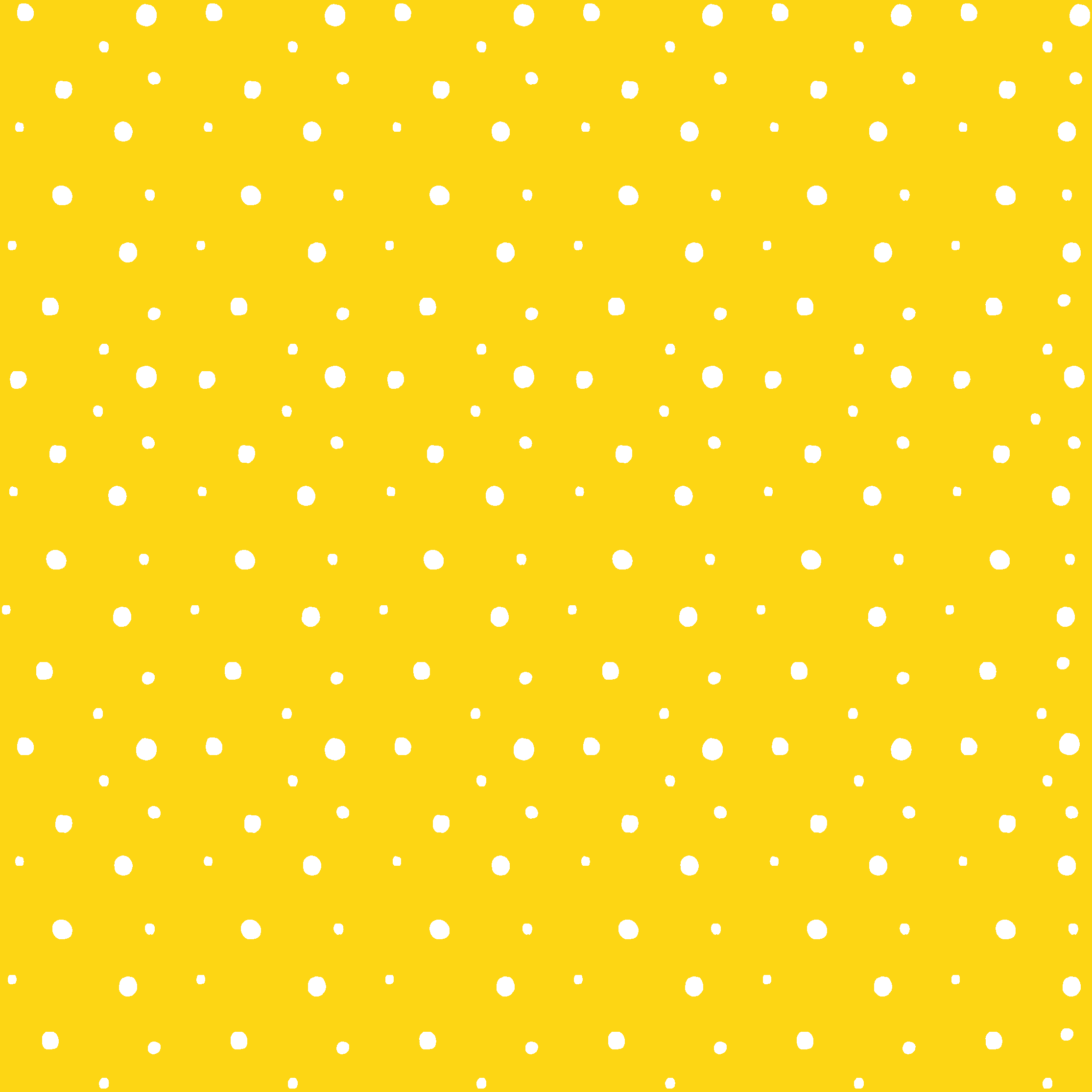 Yellow vinyl carpet with circles pattern - TenStickers