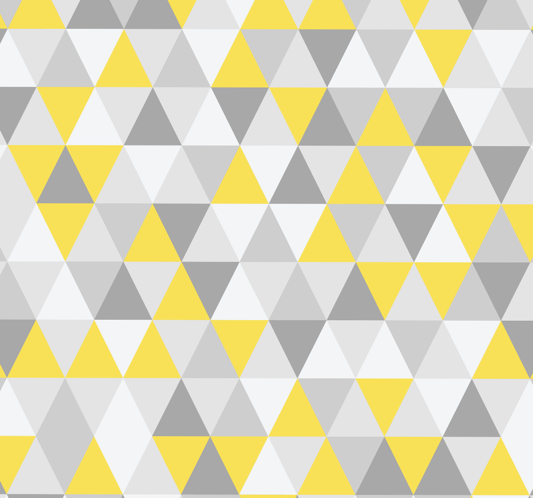 Yellow vinyl carpet in yellow and gray triangles - TenStickers