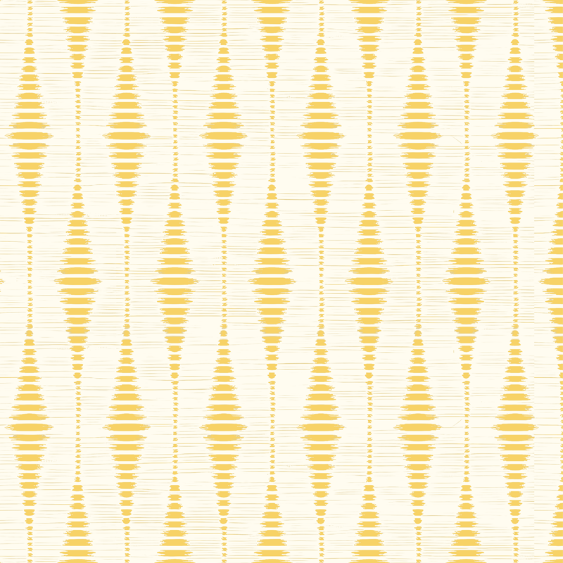 Yellow vinyl carpet yellow rabaul ikat design - TenStickers