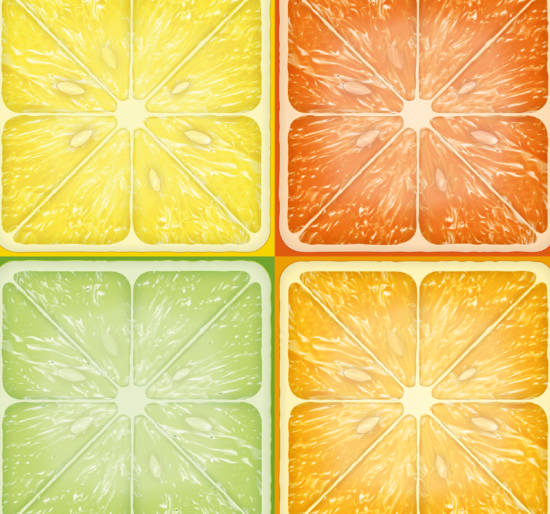 Yellow vinyl carpet with vibrant citrus texture - TenStickers