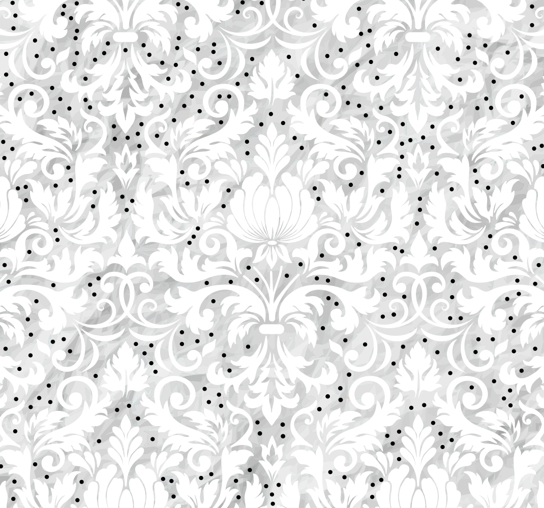 White vinyl carpet floral patterned elegance - TenStickers
