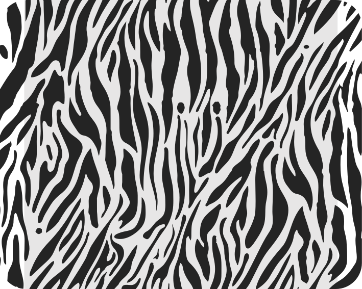 White vinyl carpet with zebra print design - TenStickers
