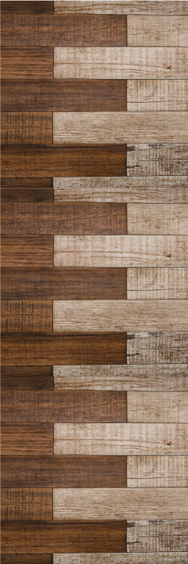 Brown vinyl carpet with wood grain finish - TenStickers
