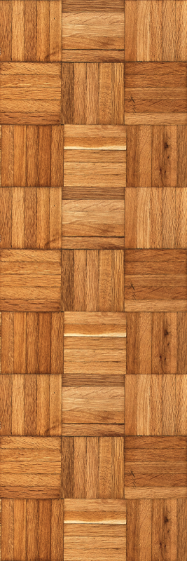 Brown vinyl carpet with seamless wood tile design - TenStickers