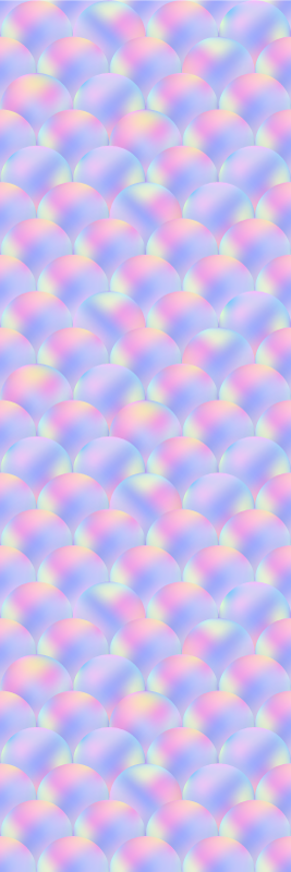 Purple vinyl carpet with multicolor mermaid scales - TenStickers