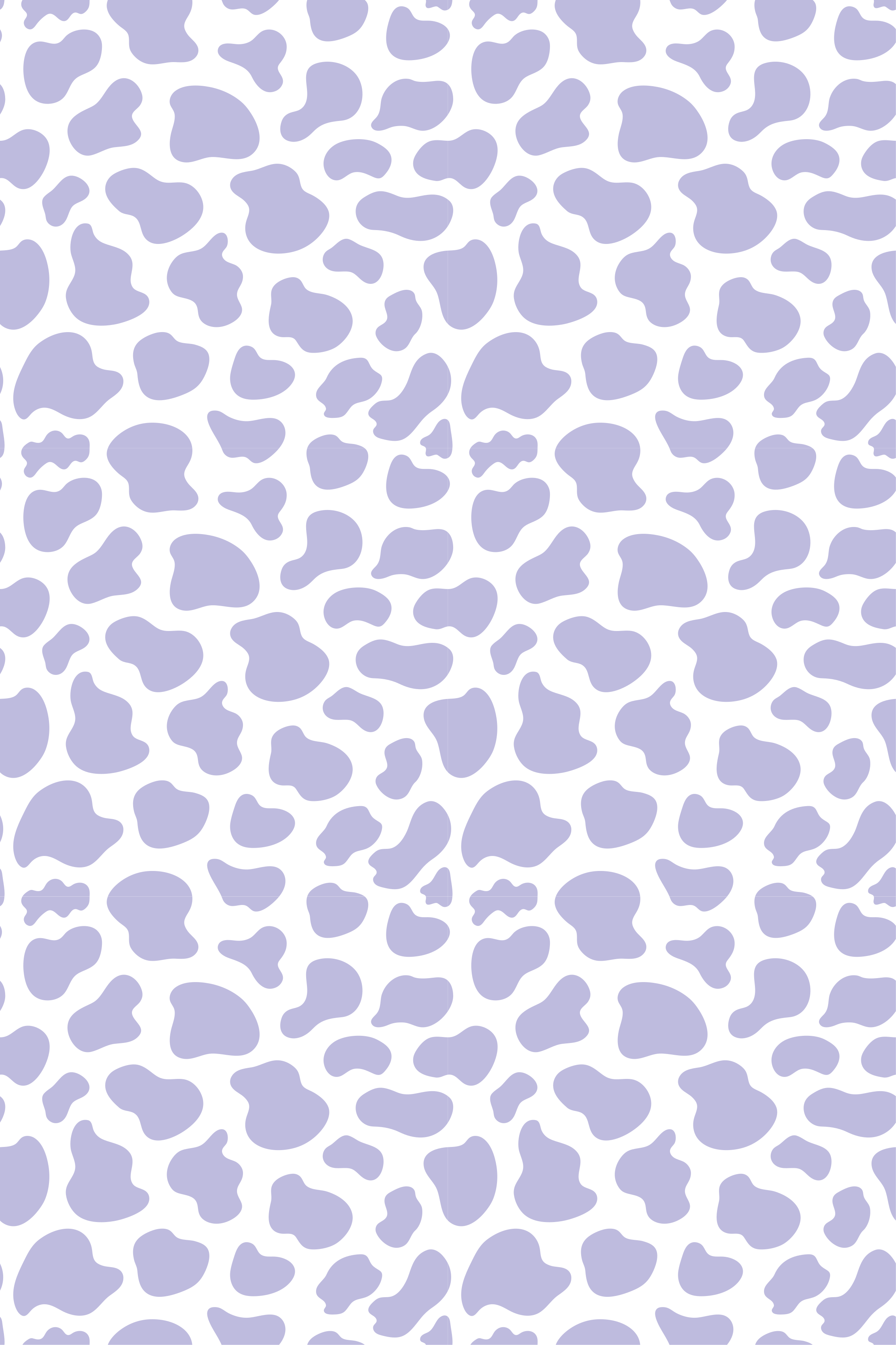 Purple cow print purple vinyl carpet - TenStickers