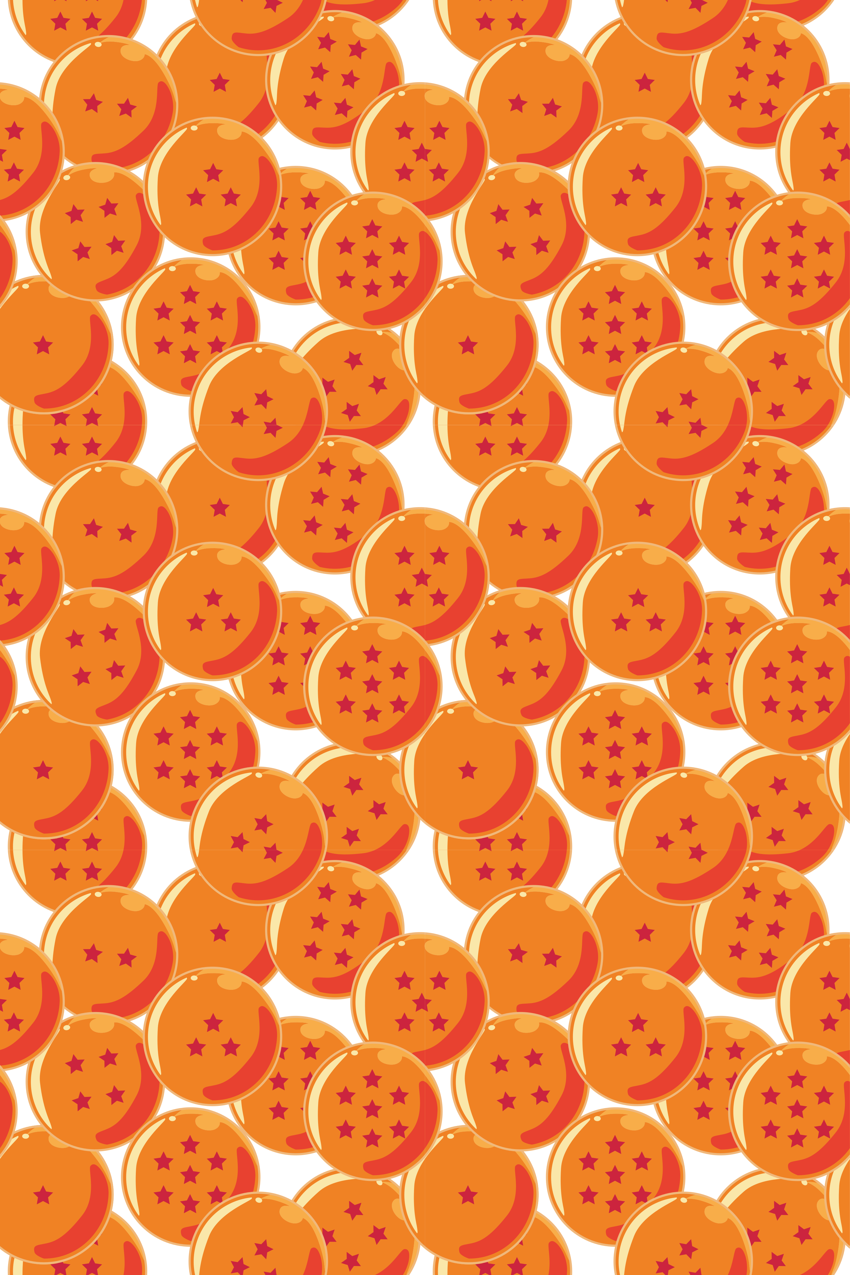 Orange vinyl carpet dragon balls - TenStickers