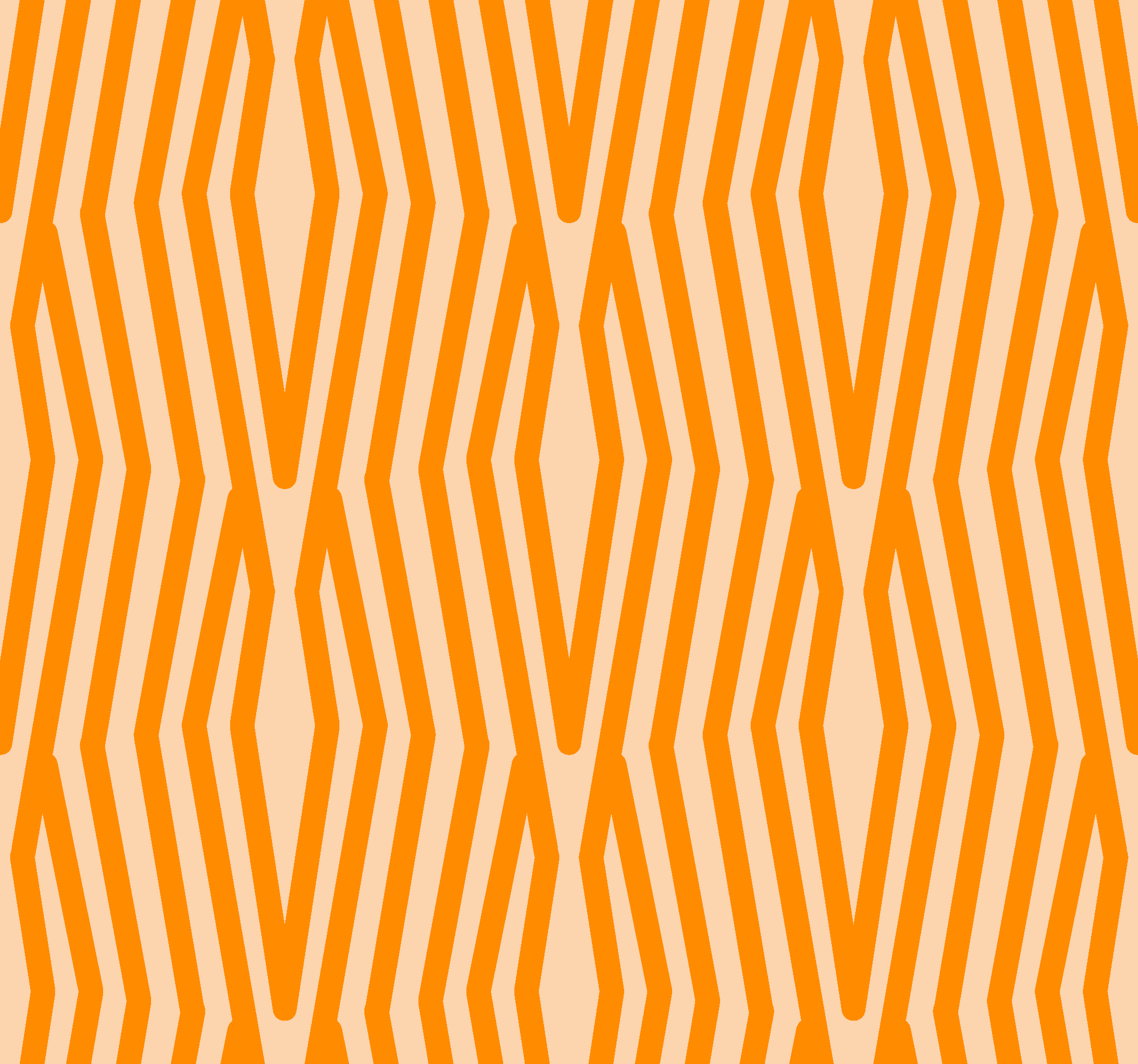 Orange vinyl carpet with abstract design - TenStickers