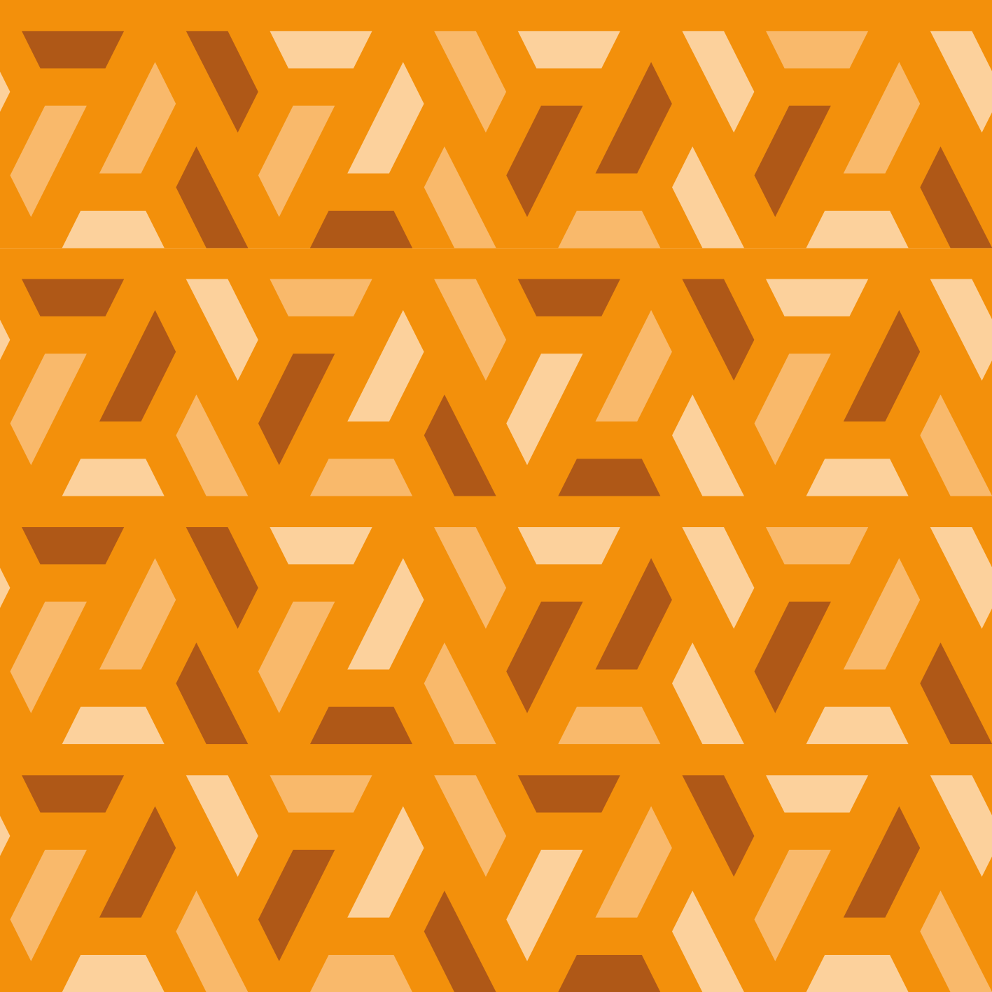 Orange vinyl carpet in geometric orange shades - TenStickers