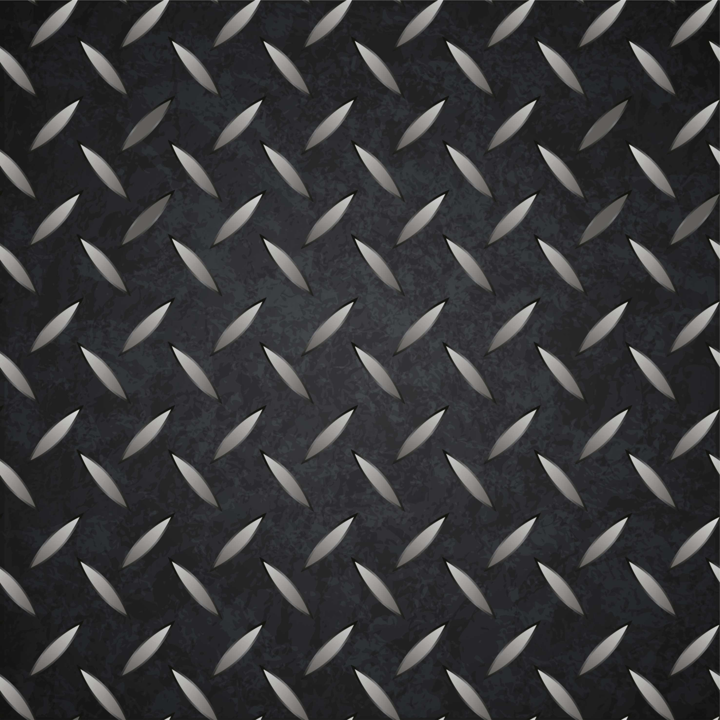 Black vinyl carpet with steel pattern design - TenStickers