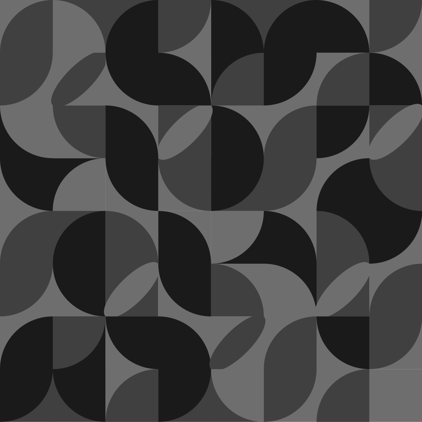 Black vinyl carpet with retro black patterns - TenStickers