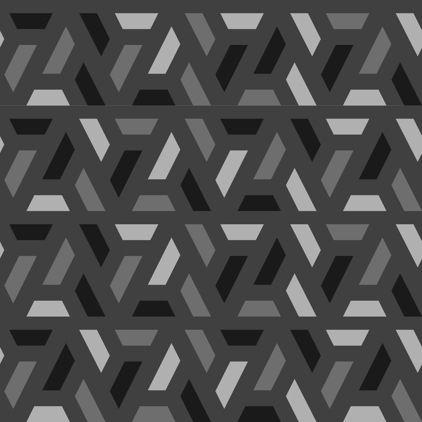 Black vinyl carpet geometric triangles in black tones - TenStickers