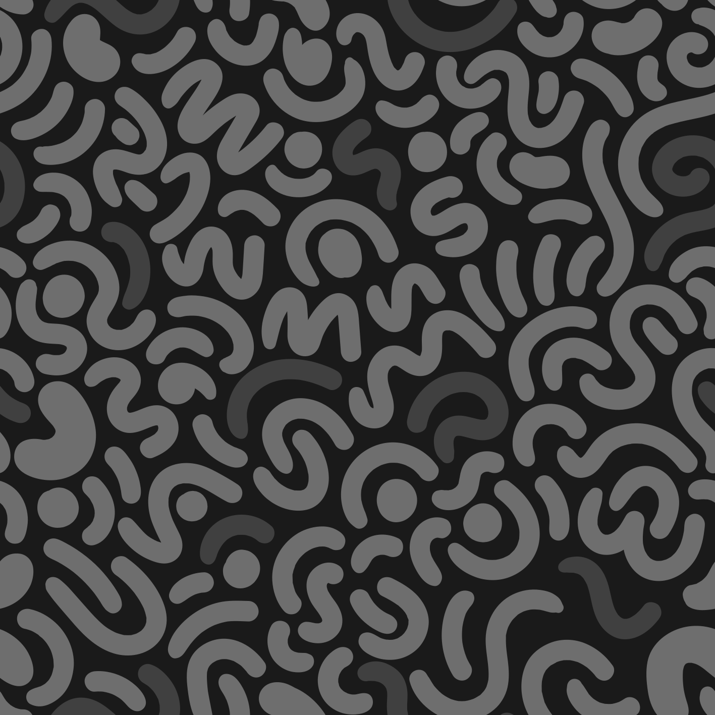 Black vinyl carpet with abstract black curves - TenStickers