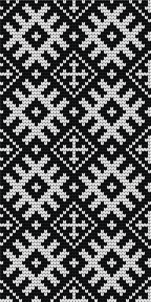 Black vinyl carpet with viking chained squares pattern - TenStickers