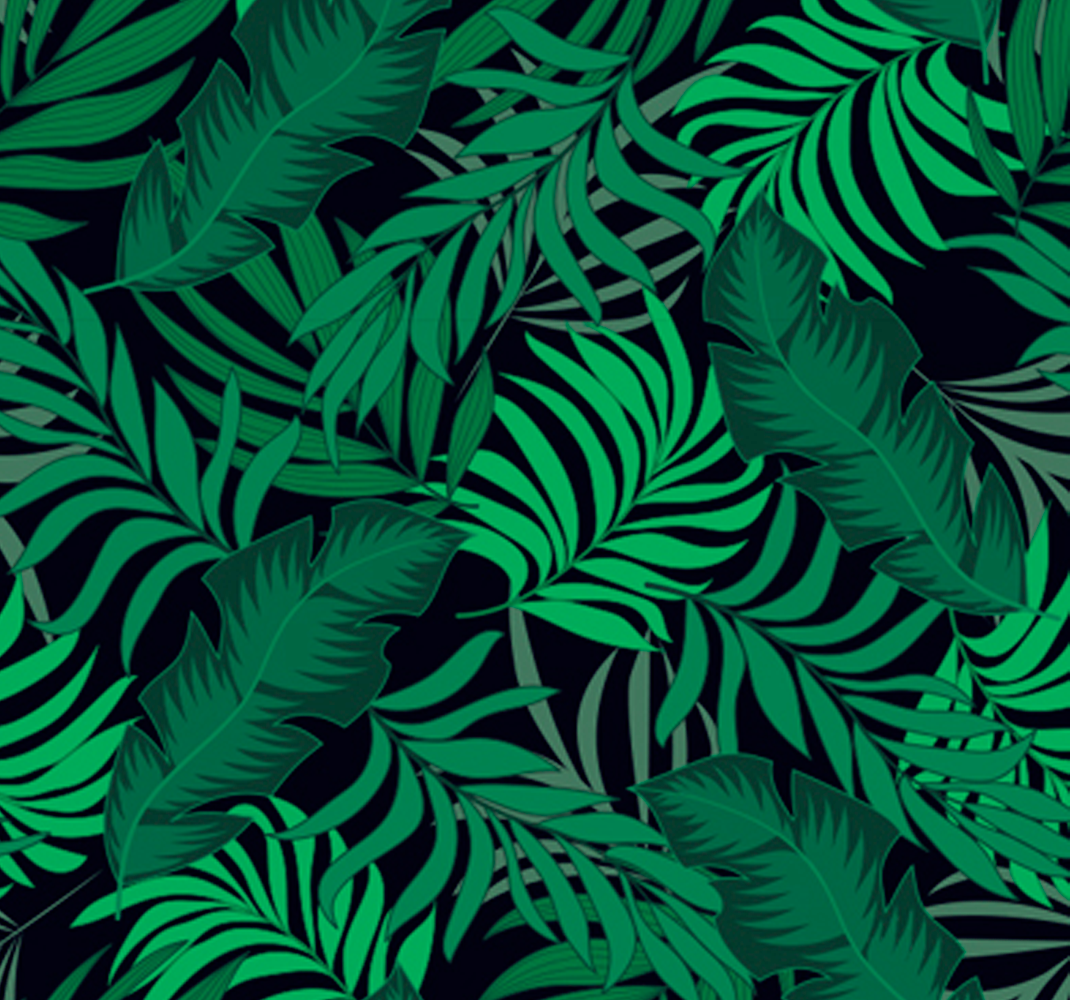 Green vinyl carpet jungle key wallpaper - TenStickers