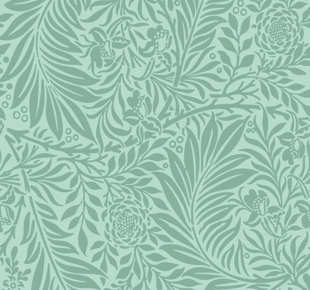 Green vinyl carpet with mint green retro design - TenStickers