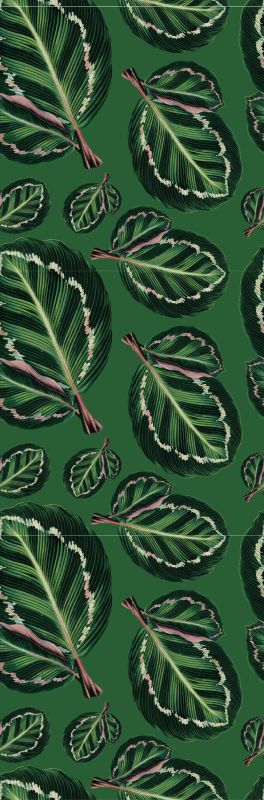 Green vinyl carpet green prayer plant - TenStickers