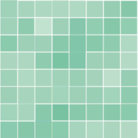 Green vinyl carpet abstract square tile - TenStickers