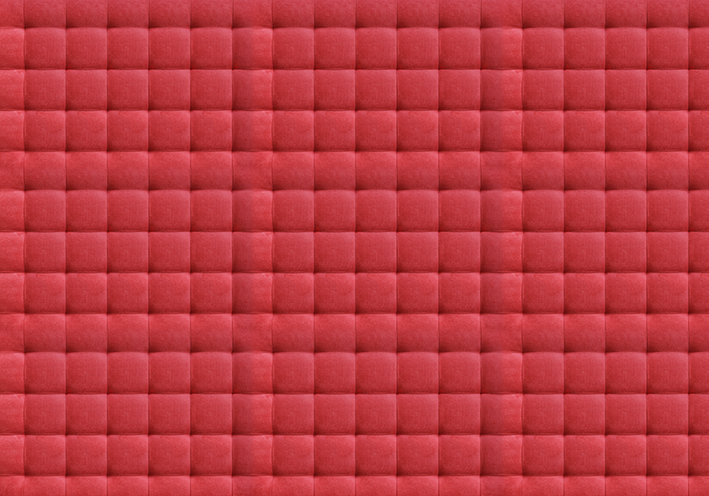 Red vinyl carpet with red leather padding - TenStickers