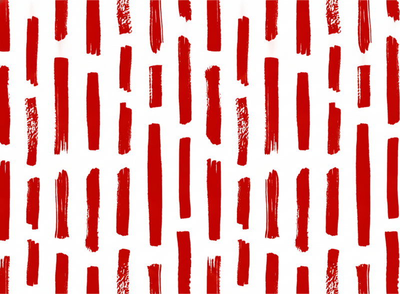 Red vinyl carpet with red and white stripes - TenStickers