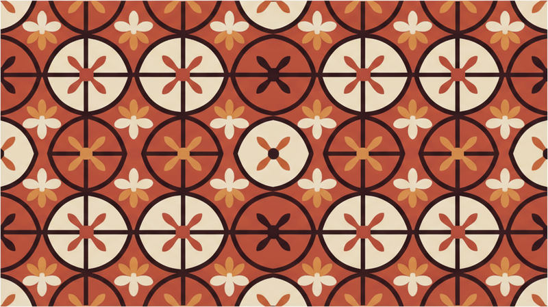 Red vinyl carpet in vibrant crimson hue - TenStickers