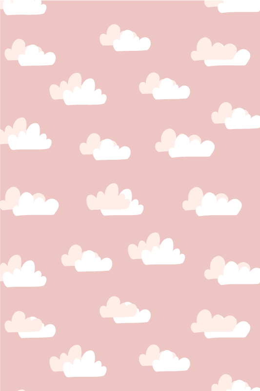 Pink vinyl carpet with a pink backdrop - TenStickers