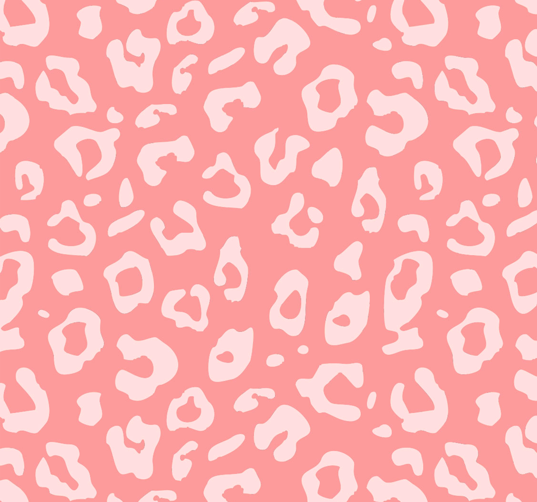 Pink vinyl carpet with leopard print design - TenStickers