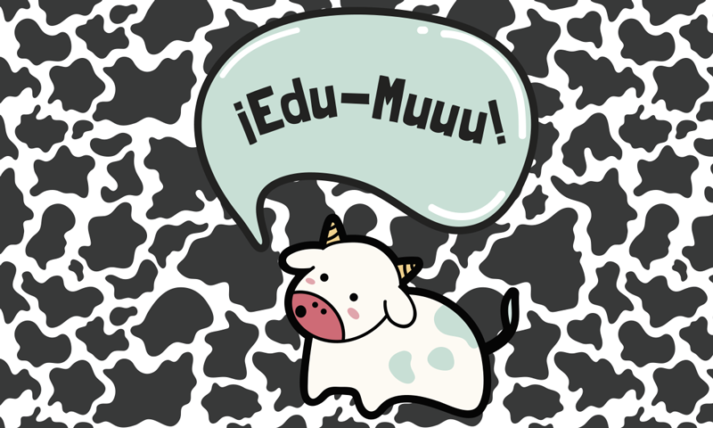 Customizable Cow Nursery kids vinyl carpet - TenStickers