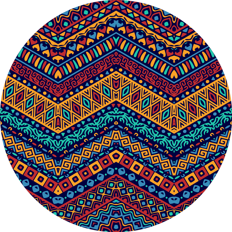 Circular Ethnic Pattern Overlay - TenStickers