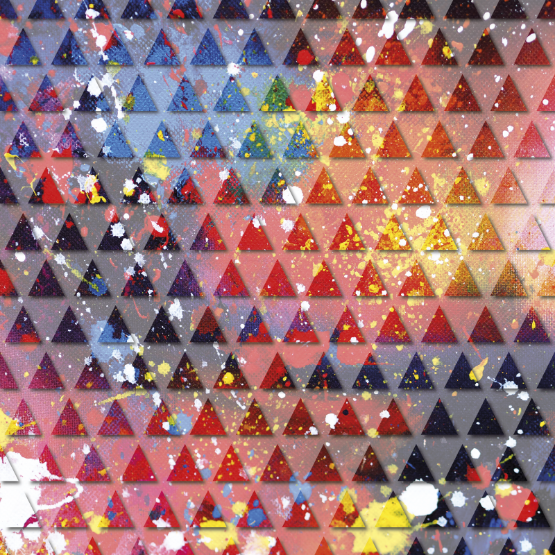 Abstract Triangular Mosaic geometric rugs - TenStickers