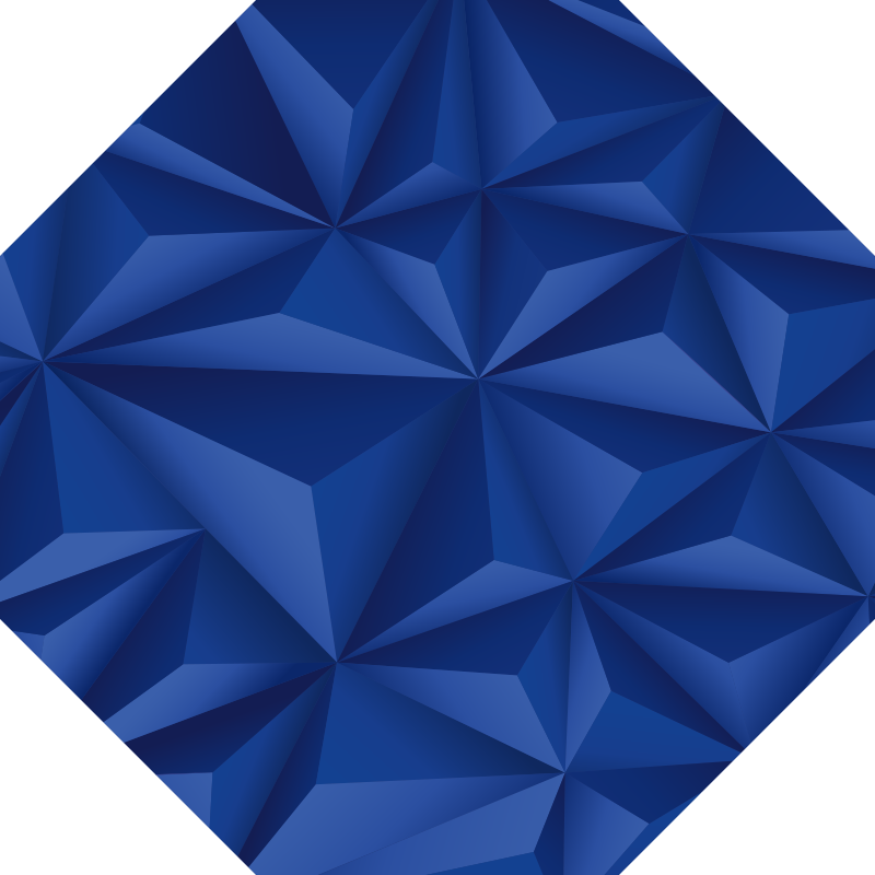 Angular Blue Facets geometric vinyl carpet - TenStickers