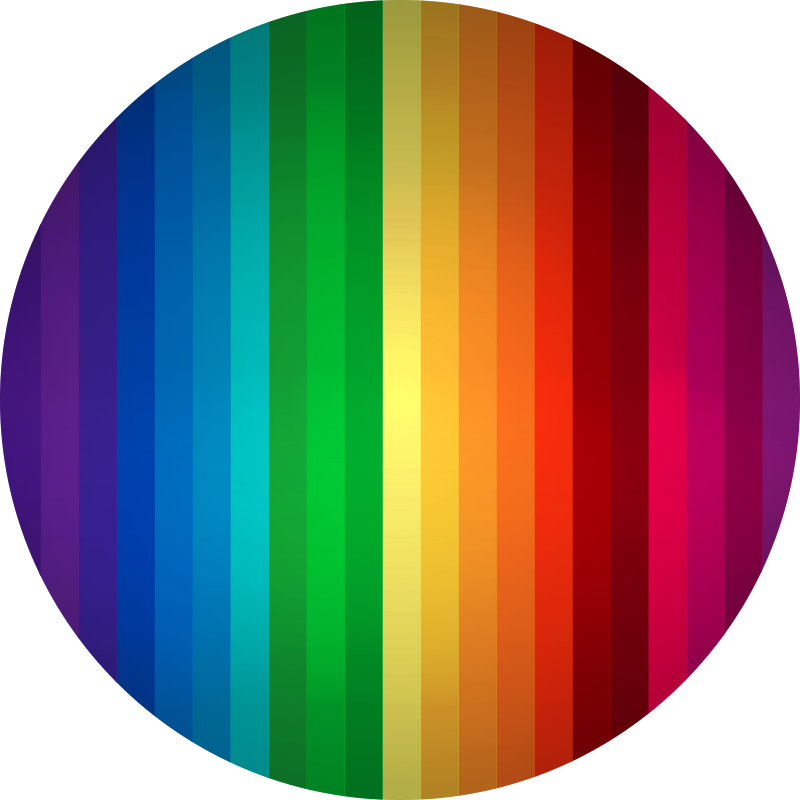 Vinyl rainbow carpet round stripes - TenStickers